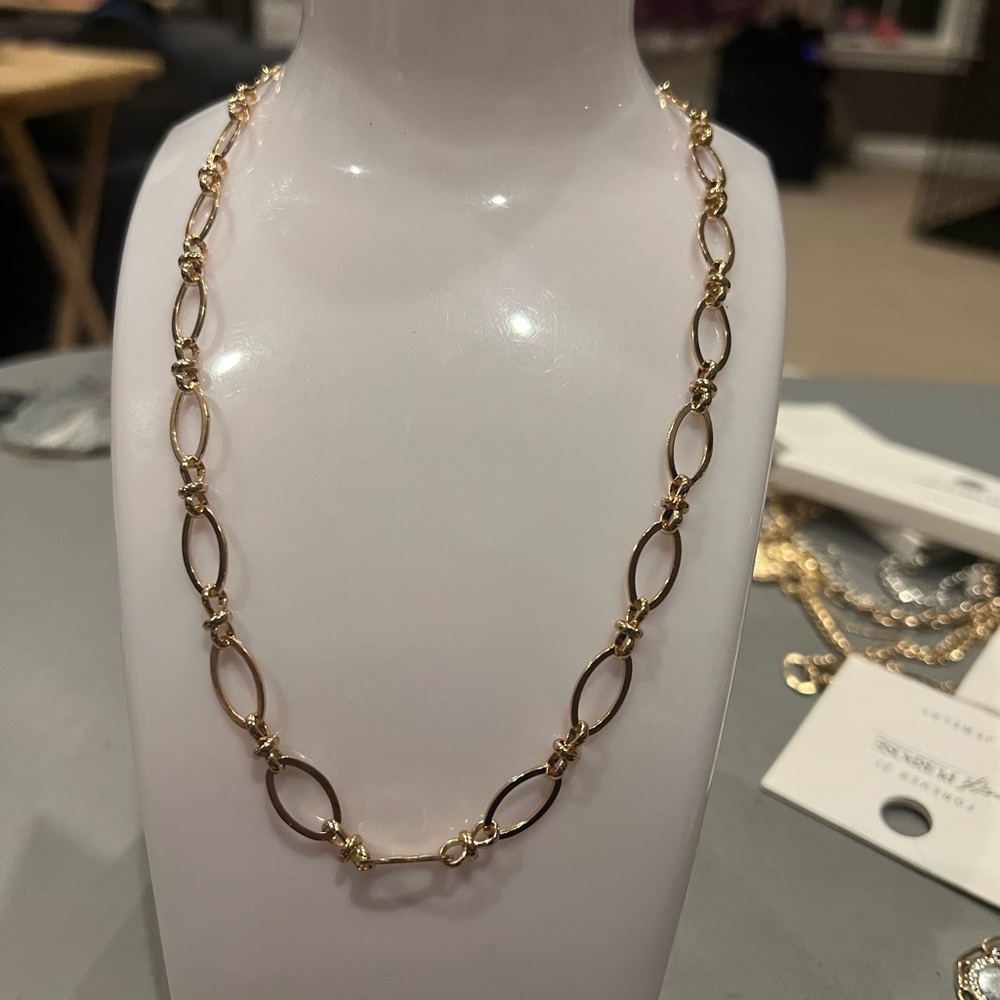 Forever 21 Gold Link Statement Necklace – NWT - Picture 7 of 7